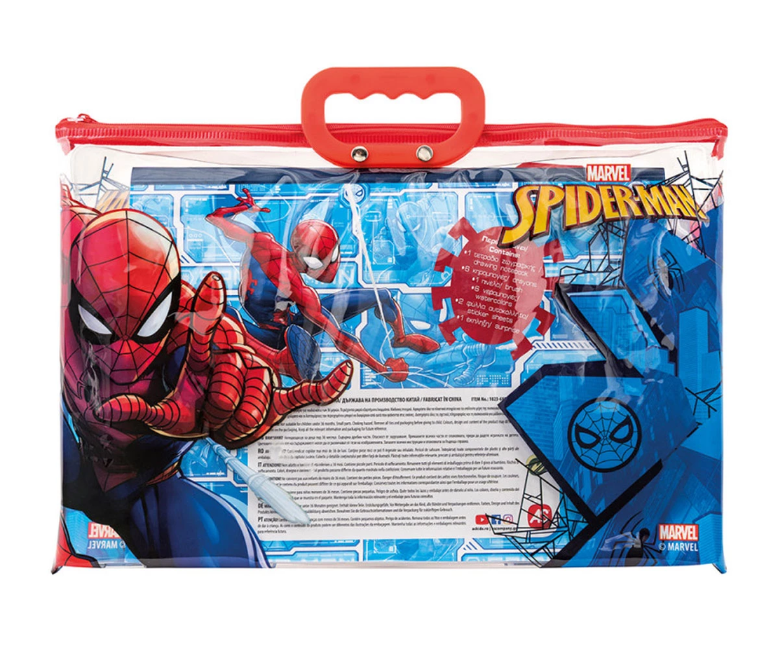 Spiderman Комплект за рисуване в прозрачна чанта Спайдърмен