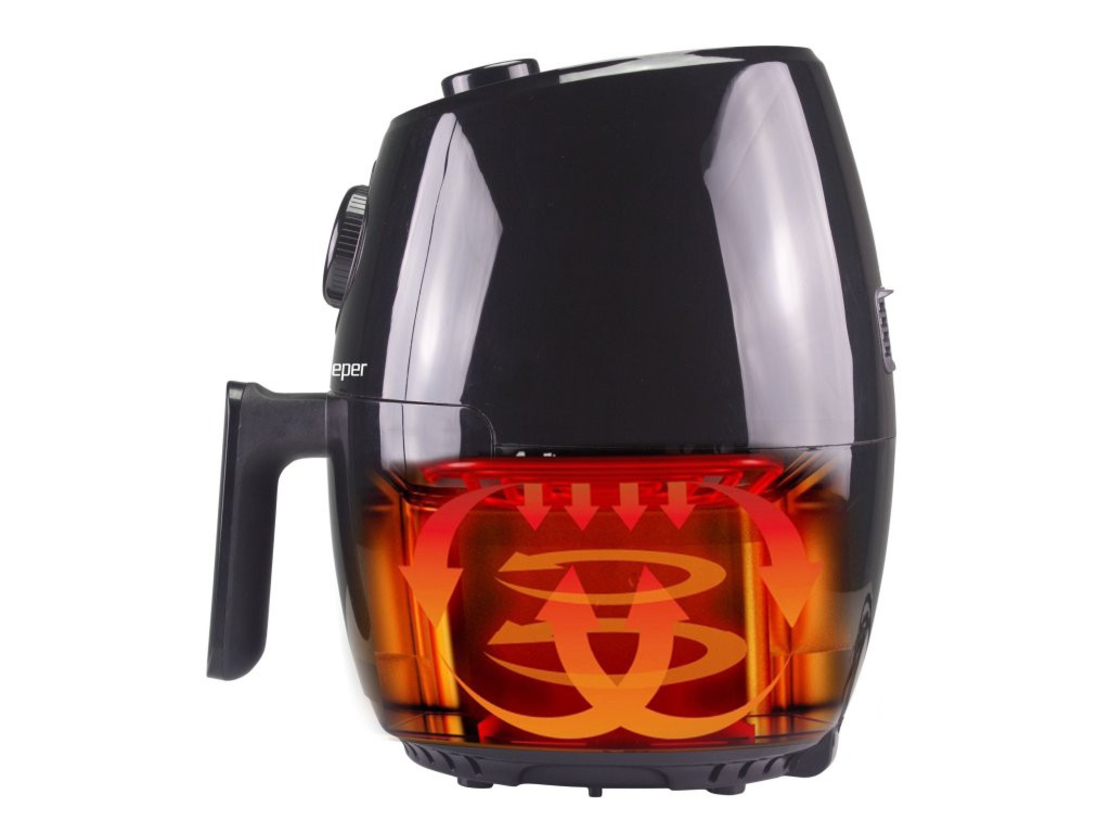  Фритюрник Beper Air Fryer 2 л, черен 