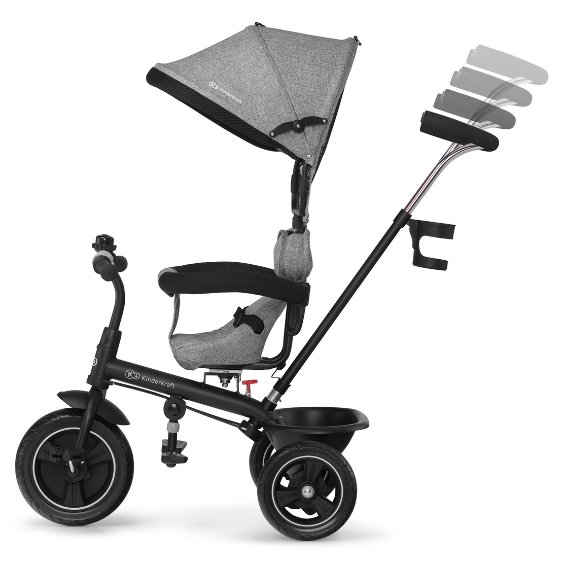  Триколка KinderKraft FREEWAY, Сив меланж 