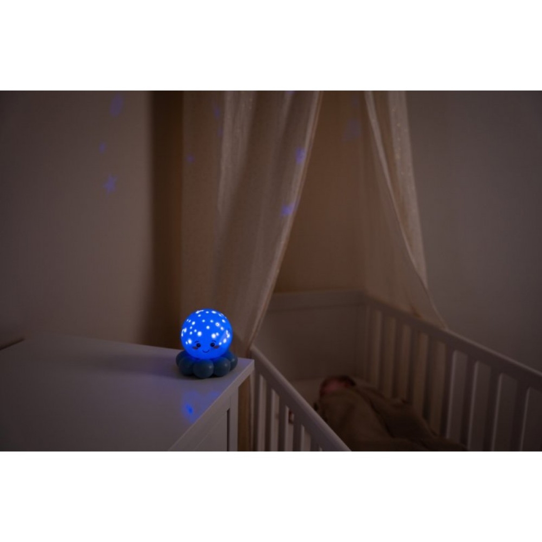 Cloud B Нощна Лампа Twinkles To Go Octo Pastel Blue