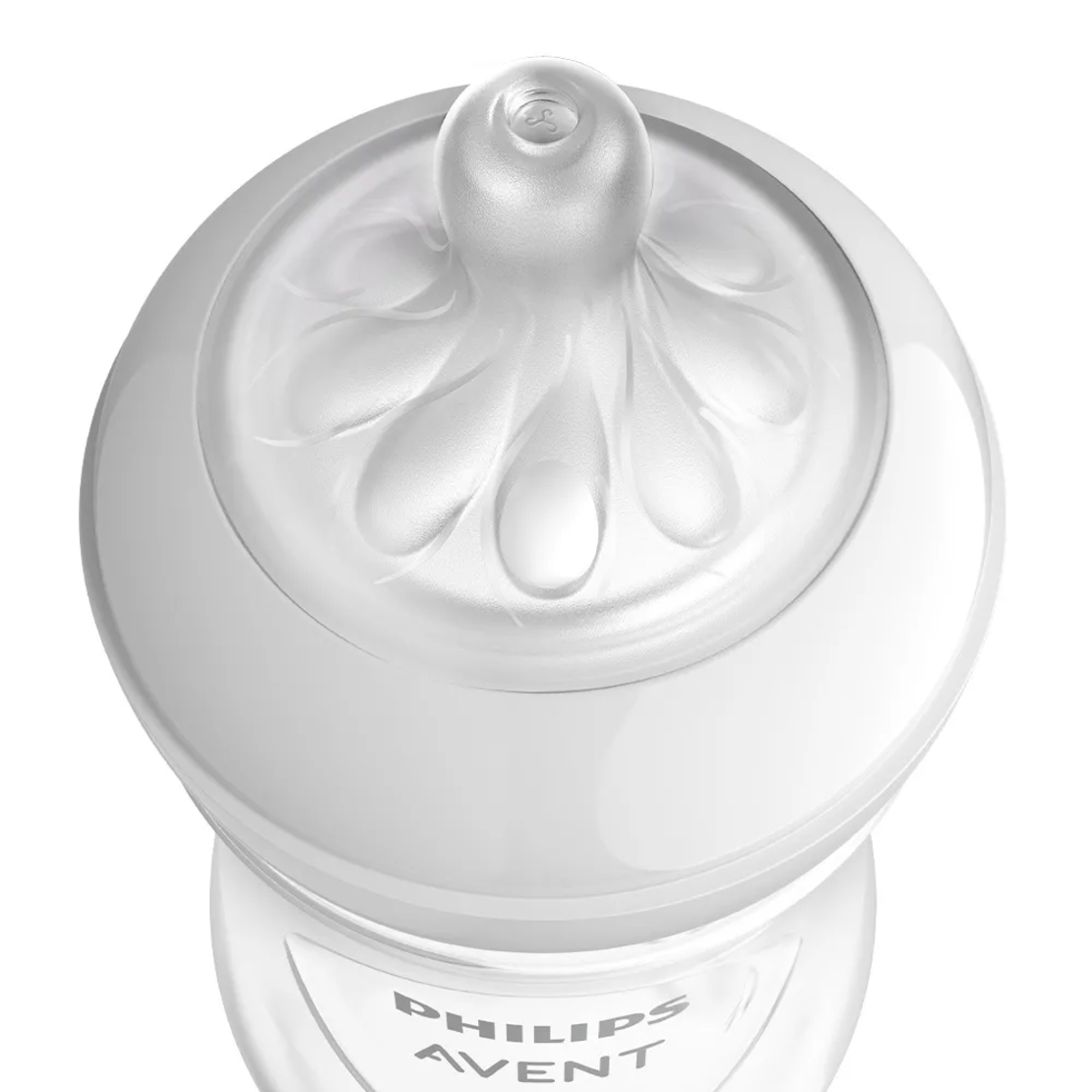 Philips Avent Шише Стъклено Natural Response 3.0 с Биберон 1м+ 240мл