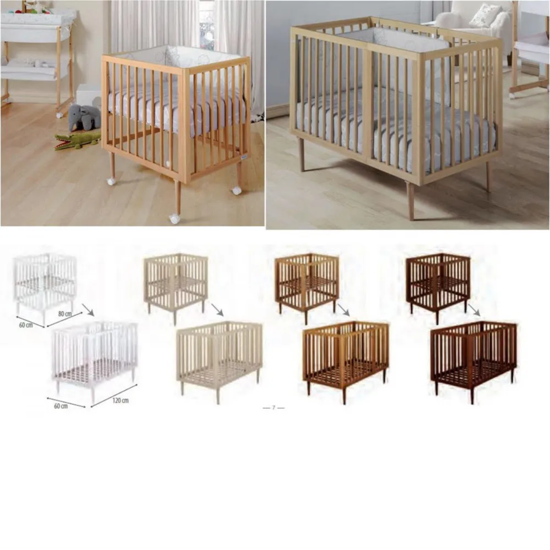 Трансформиращо се легло ARCTIC 80-120x60 - walnut
