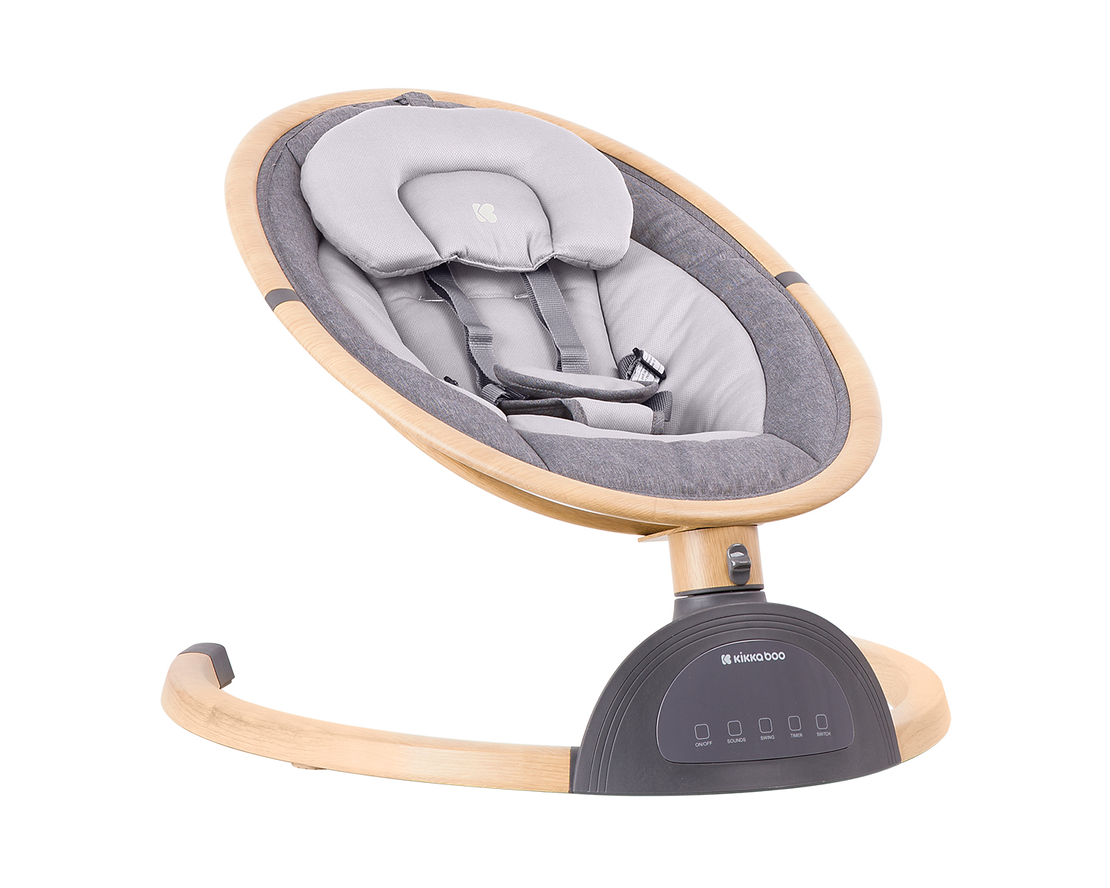 KikkaBoo Електрическа люлка Ashlee Light Grey