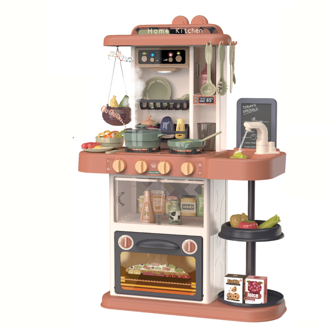  Детска кухня Buba Home Kitchen, 43 части, 889-184, розова 