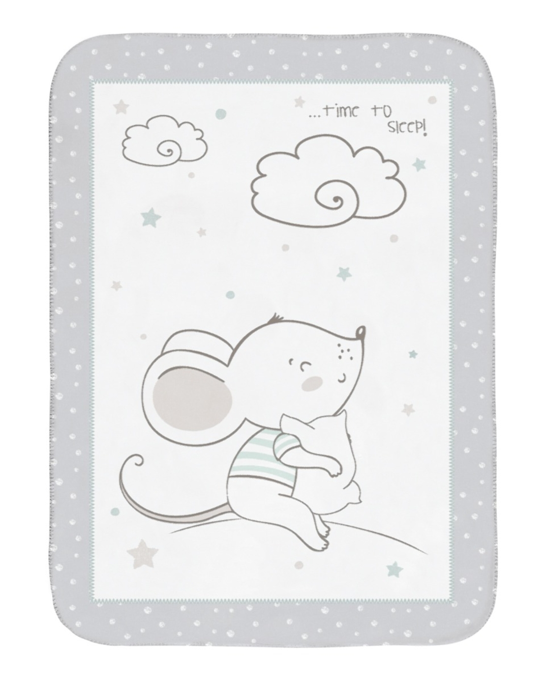 Супер меко бебешко одеяло 80/110 см Joyful Mice