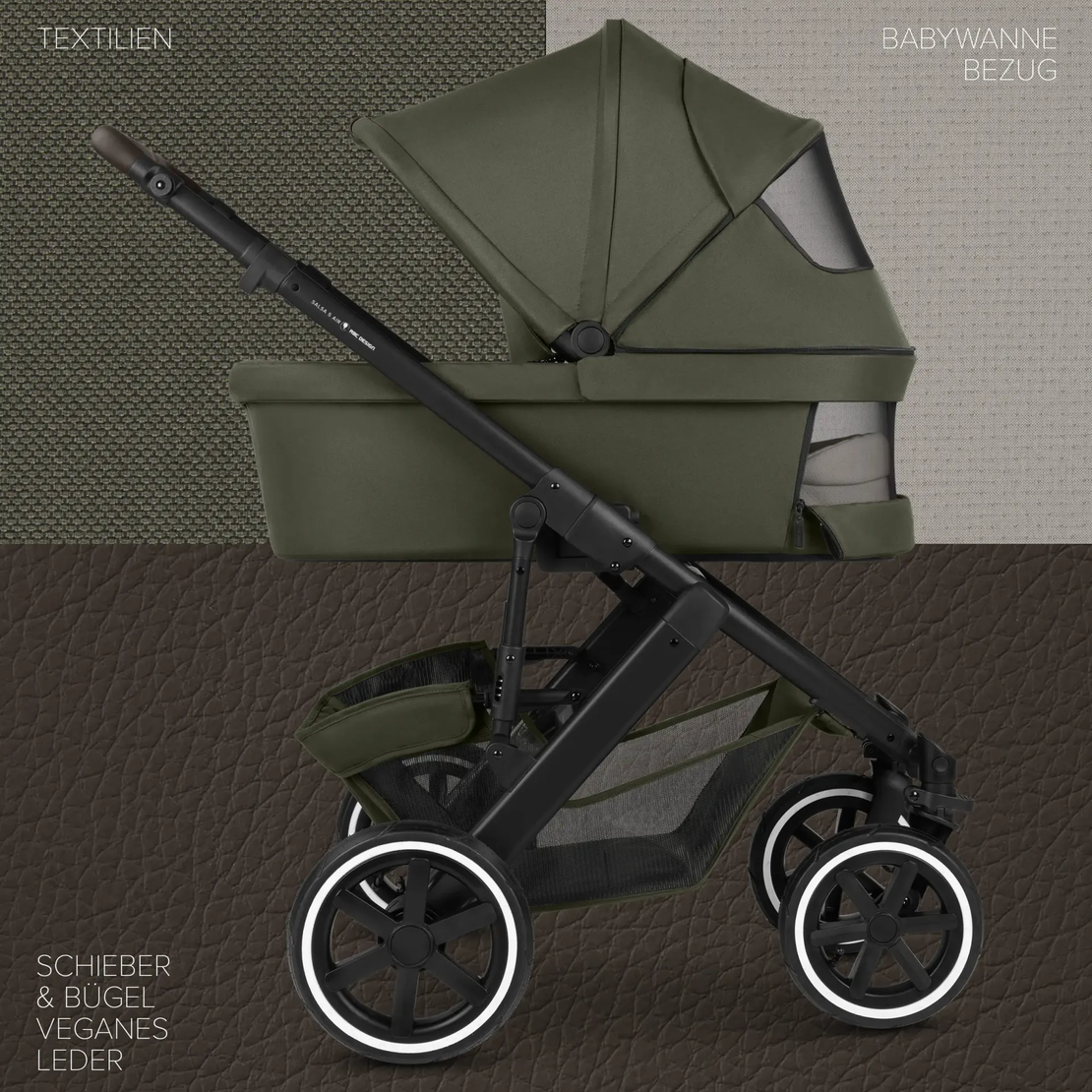 ABC Design Salsa 5 Air Avocado Комбинирана Детска Количка 2 в 1