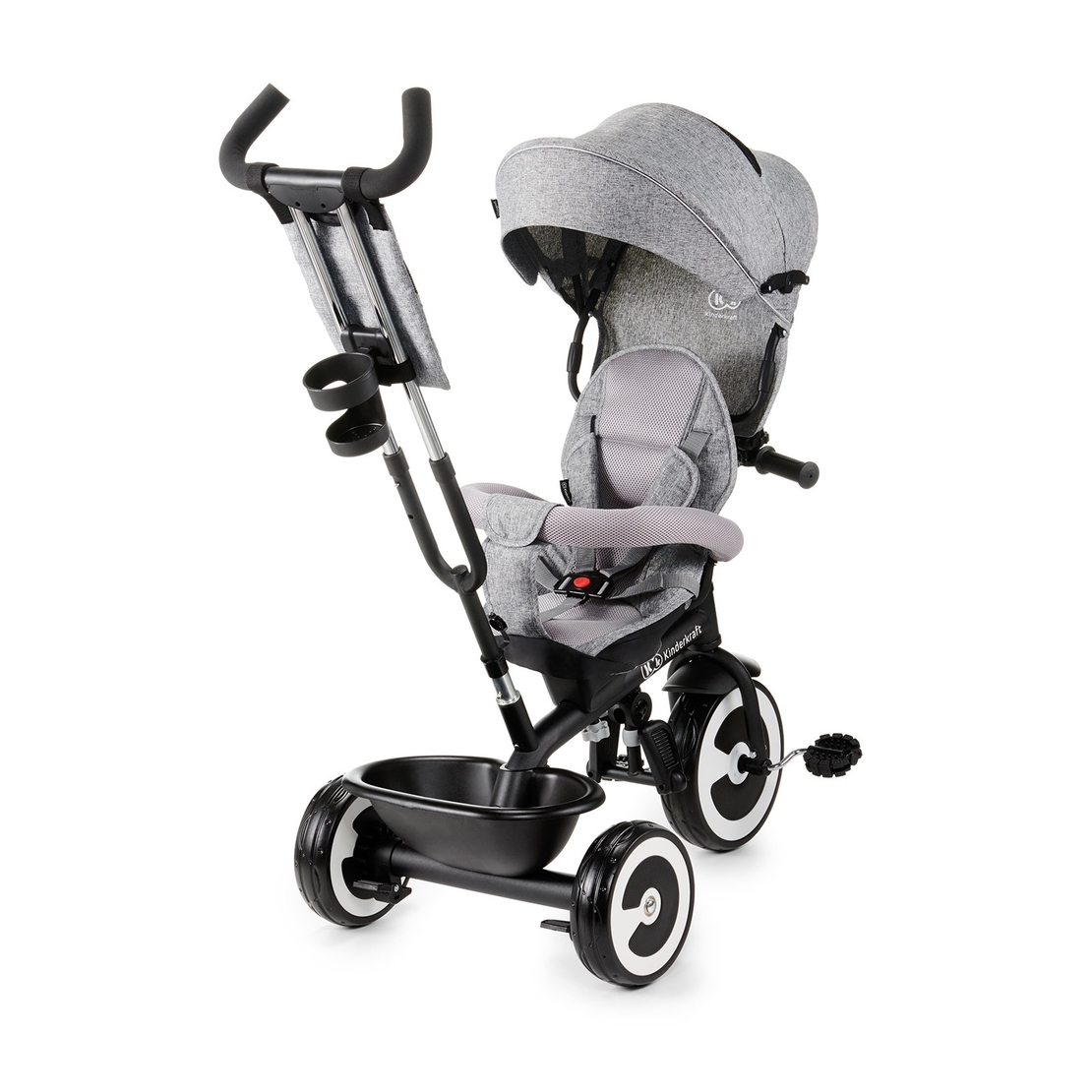  Триколка KinderKraft ASTON, Сива 