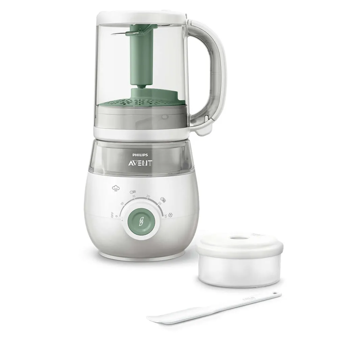 Philips Avent SCF885/01 Комбиниран Уред за Приготвяне на Пара на Здравословна Бебешка Храна и Блендер 4 в 1