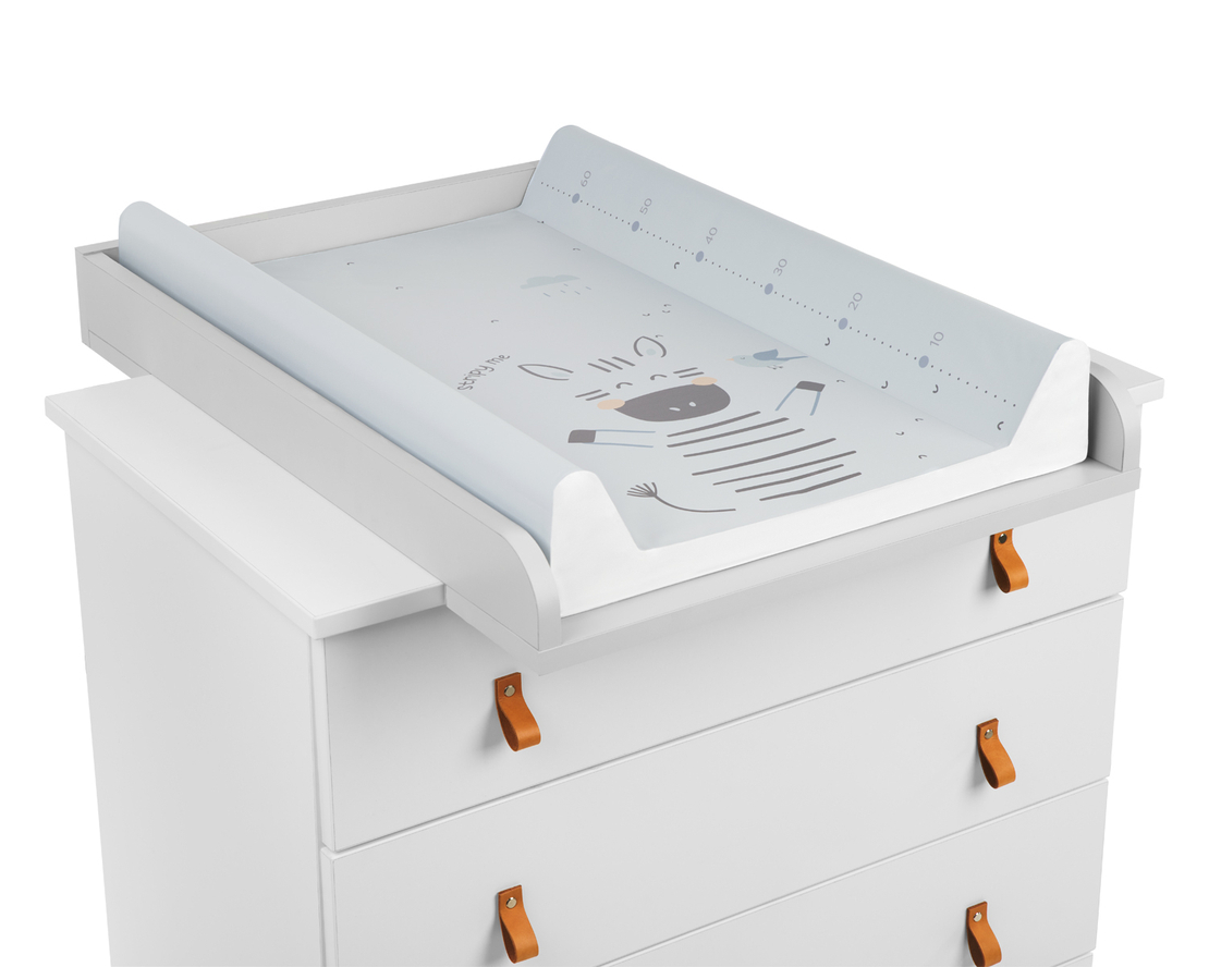 KikkaBoo Мека PVC Подложка за Повиване 80х50см Stripy Friends