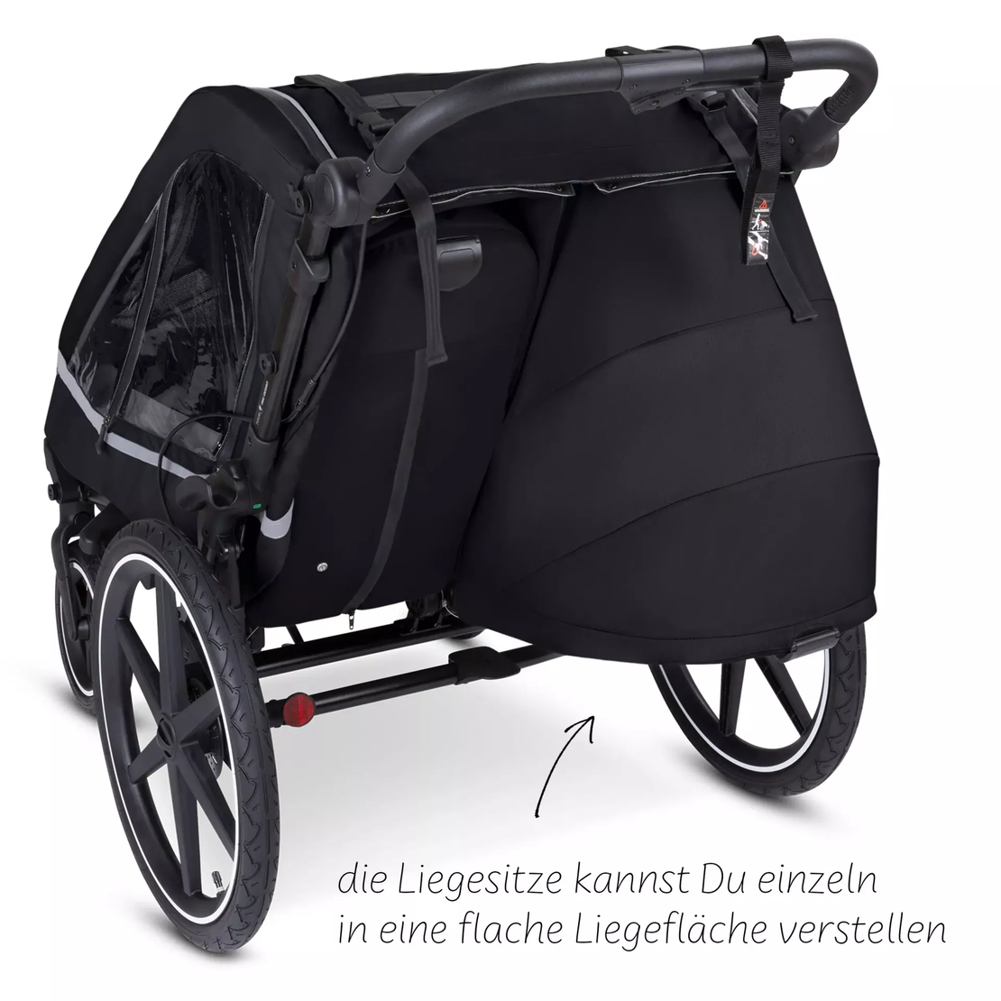 ABC Design Детска Количка за Колело Bicycle Trailer Tour Ink with 2 Comfort Seats & Air Wheels