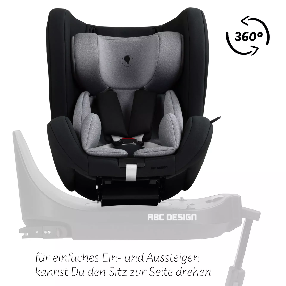 ABC Design Reboard Car Seat Lily i-Size 0 - 4 years Кош за Новородено Graphite