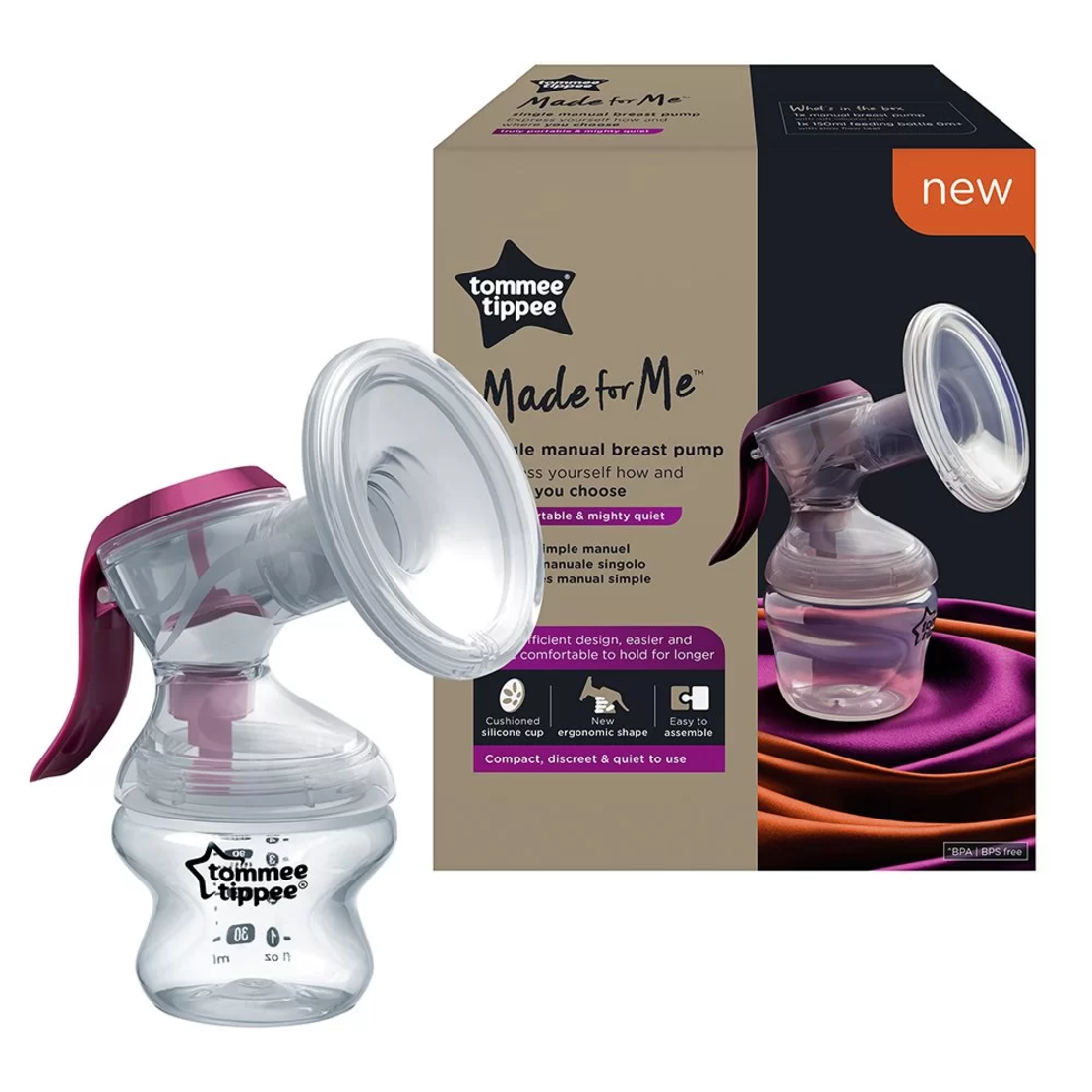 Tommee Tippee РЪЧНА ПОМПА ЗА ИЗЦЕЖДАНЕ НА КЪРМА Made for Me