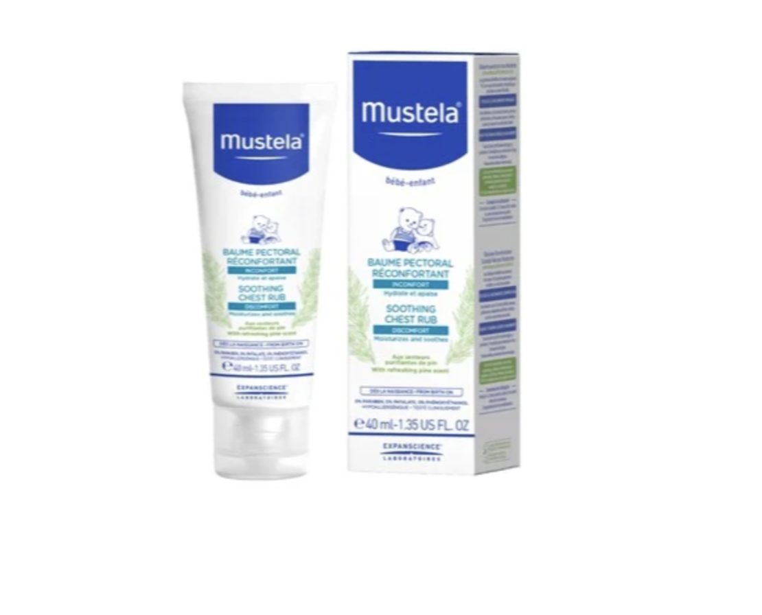 Mustela Успокояващ и Загряващ Пекторален Балсам 40 ml