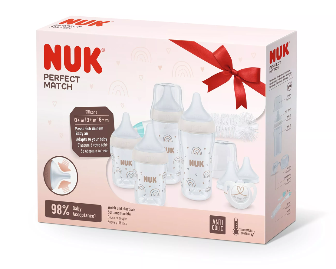 NUK Perfect Match Сет Perfect Start Стартов Комплект от 8 части с Дъга