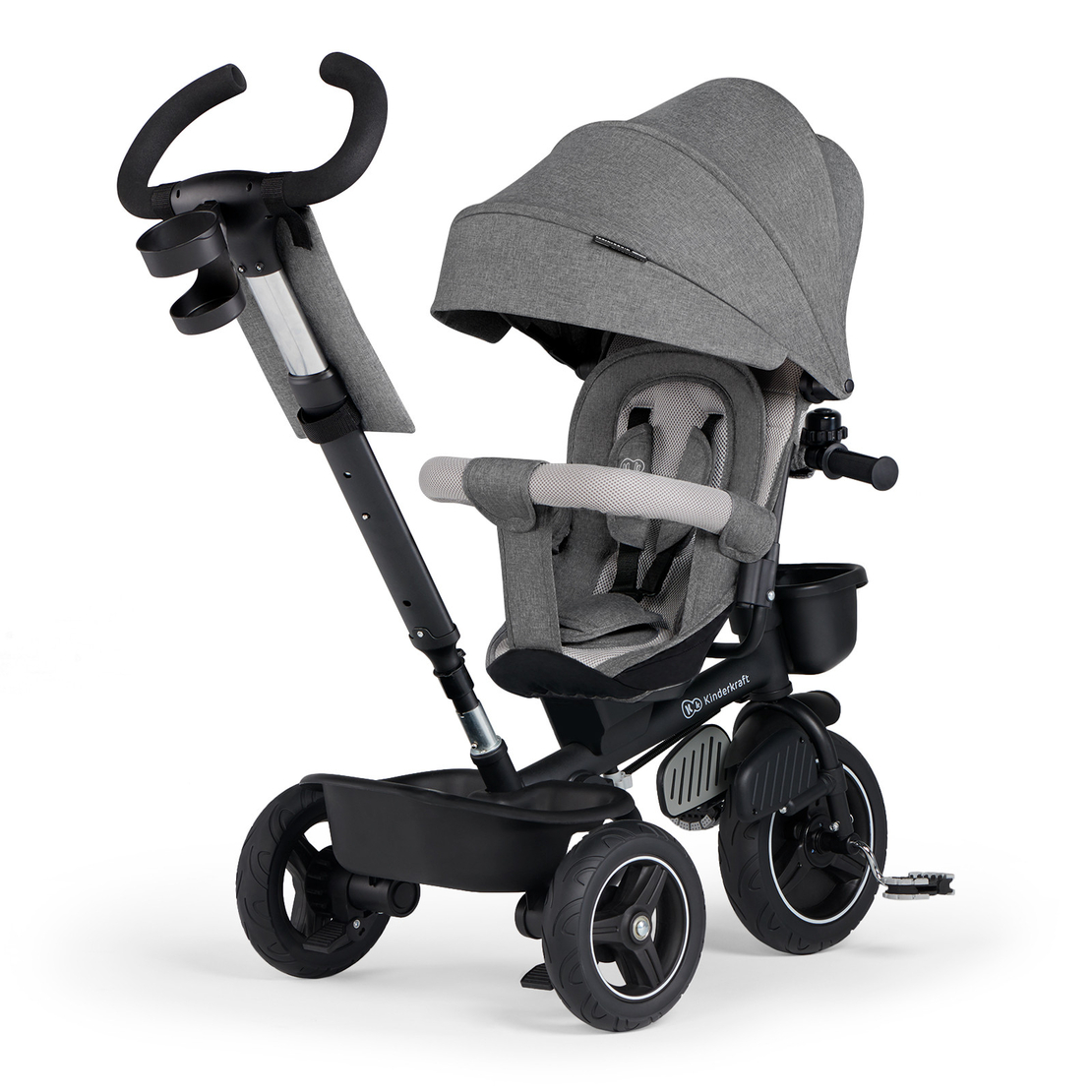  Триколка Kinderkraft SPINSTEP, сива 