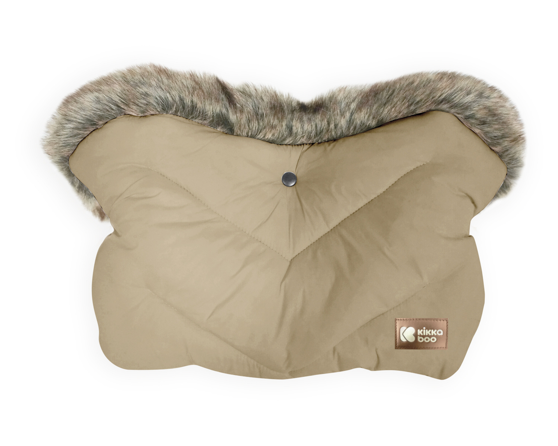 Ръкавица за количка Luxury Fur Beige