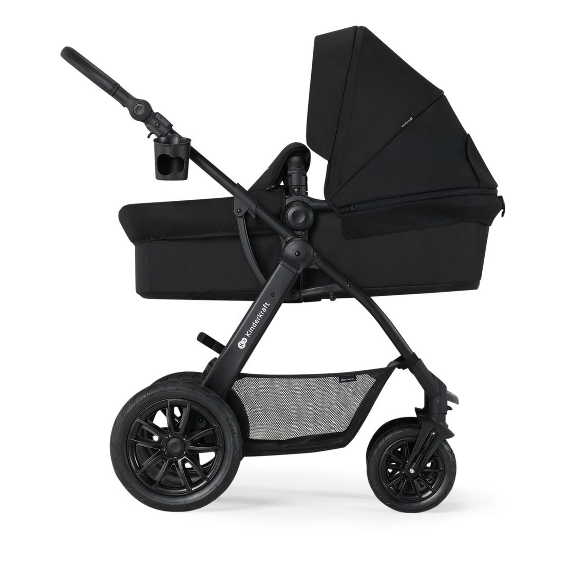 Количка KinderKraft Xmoov 2023, 3в1, Черна