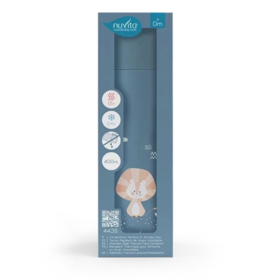  Термос 4435 Nuvita 400мл, Powder Blue 