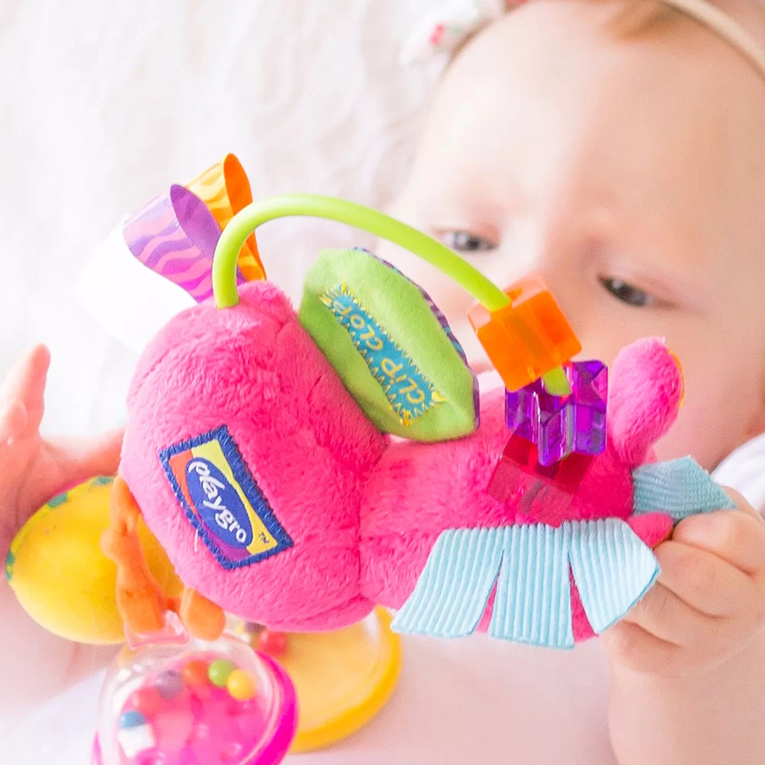 PLAYGRO ДРЪНКАЛКА КОНЧЕ ХОП ТРОП РОЗОВ ЦВЯТ 3М+