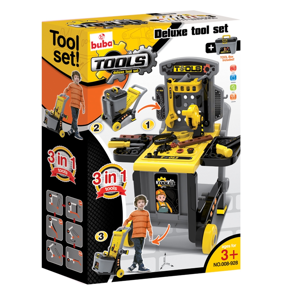  Детски комплект с инструменти Buba 008-928, Deluxe tool set, Куфар 