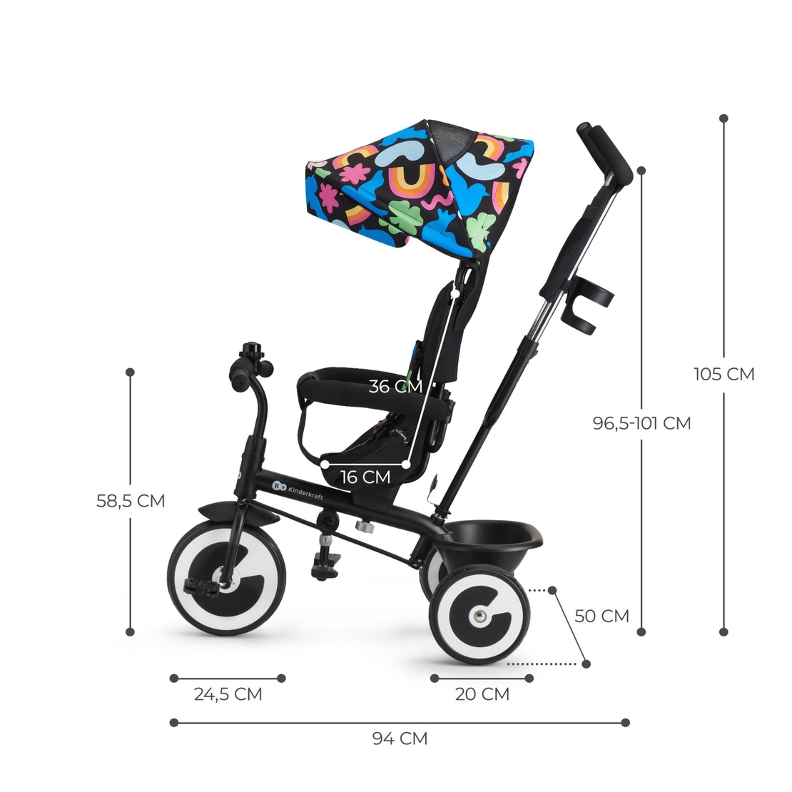 Kinderkraft Aston Триколка Happy Shapes