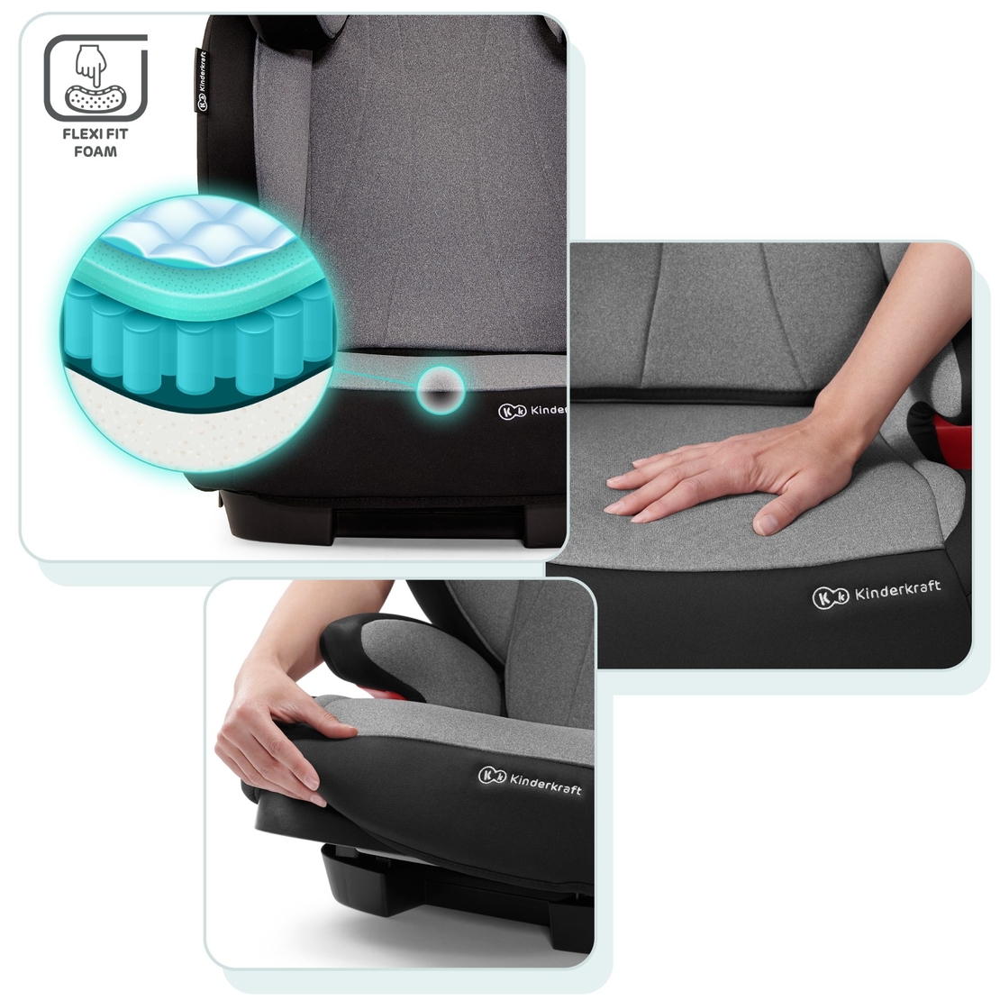  Столче за кола KinderKraft Unity IsoFix, Черно 