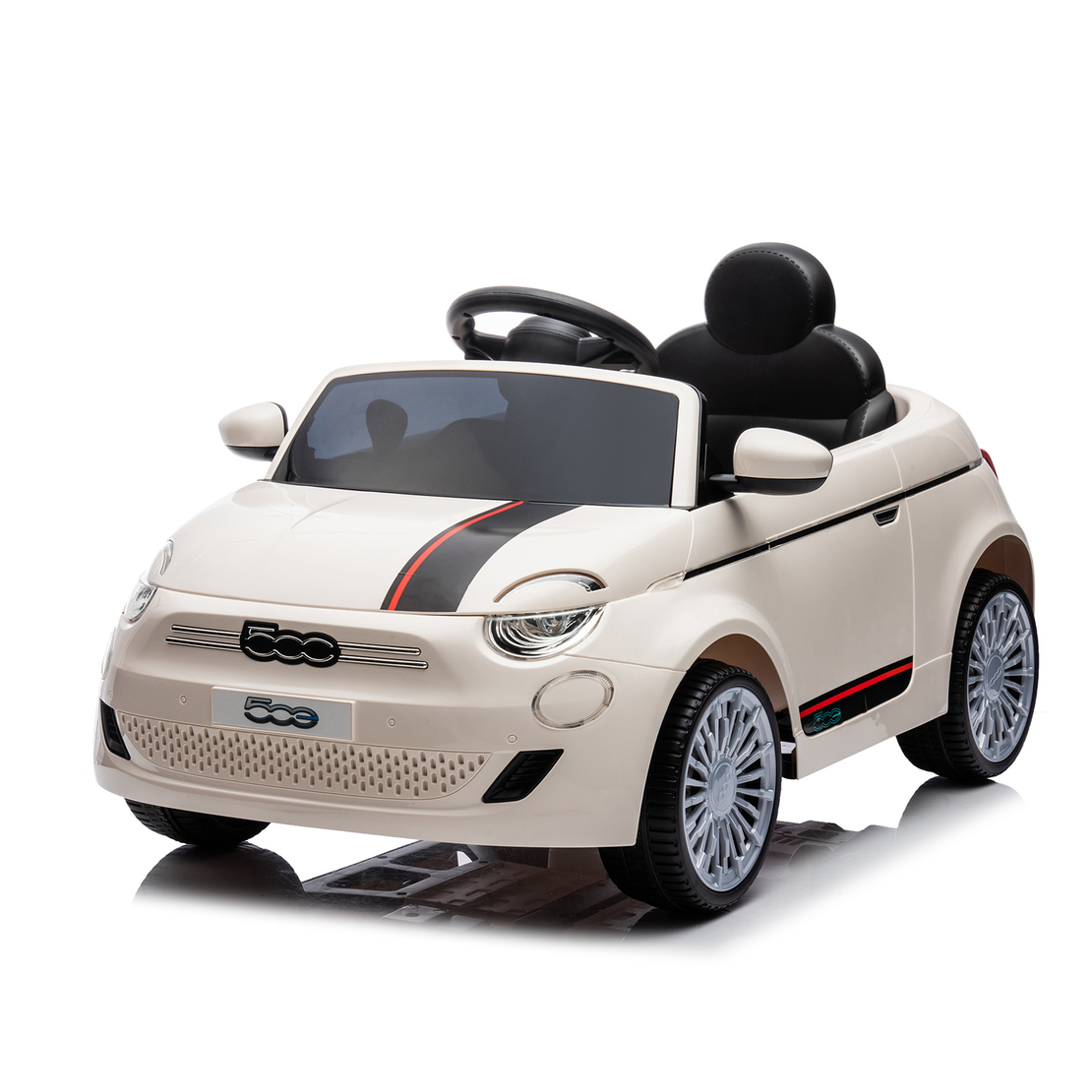 Chipolino Електрическа кола FIAT 500 Бяла