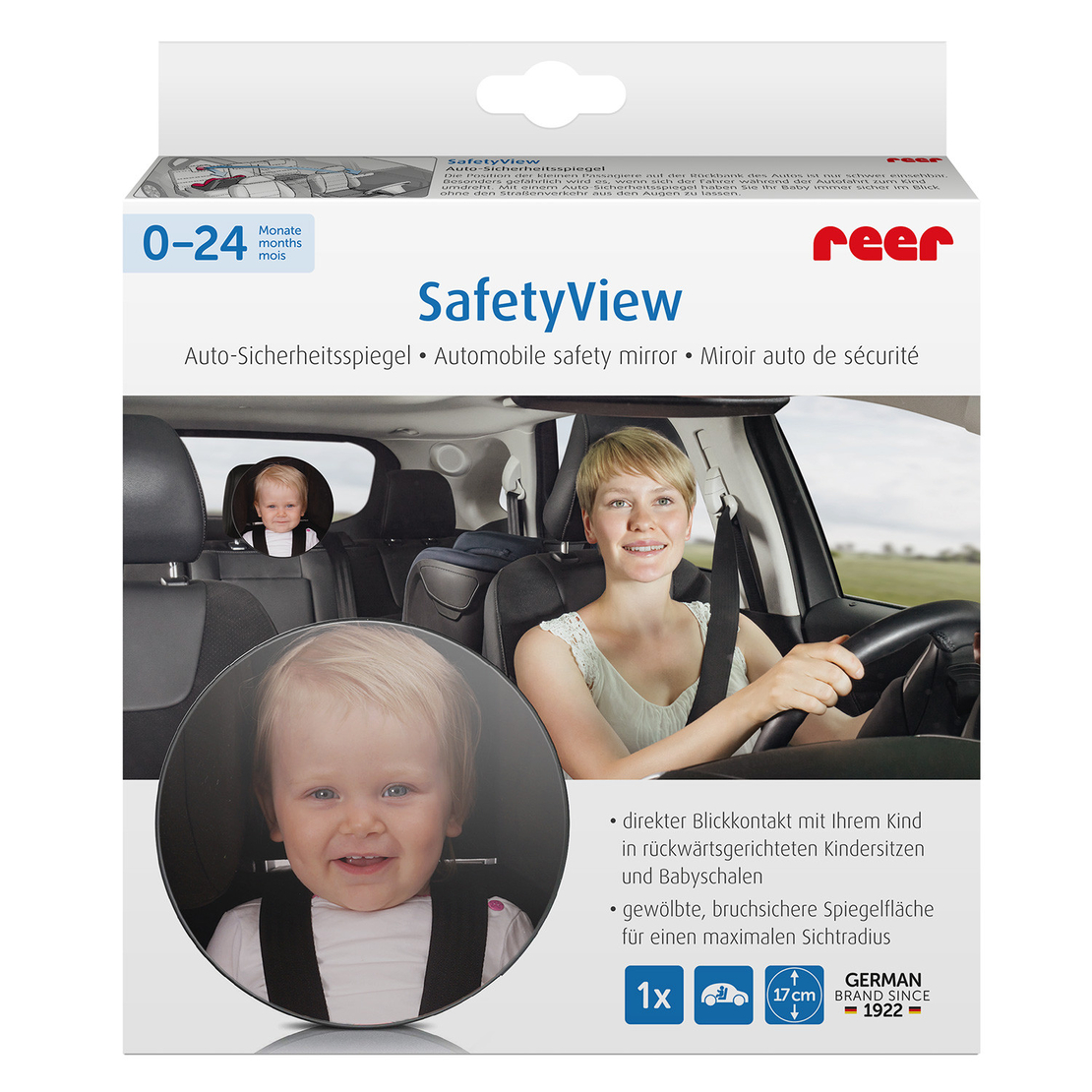  Огледало за обратно виждане Reer 8601, SafetyView 