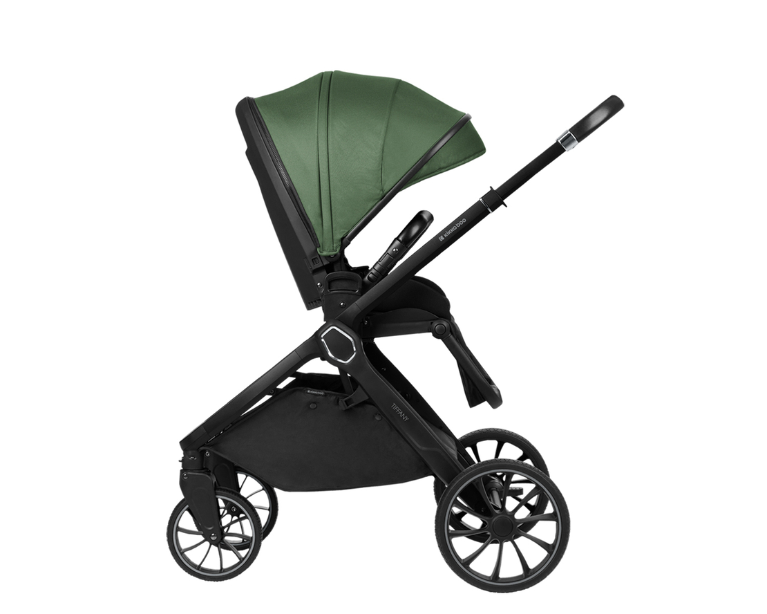 KikkaBoo Комбинирана Количка 2в1 с Кош за Новородено Tiffany Army Green 2024