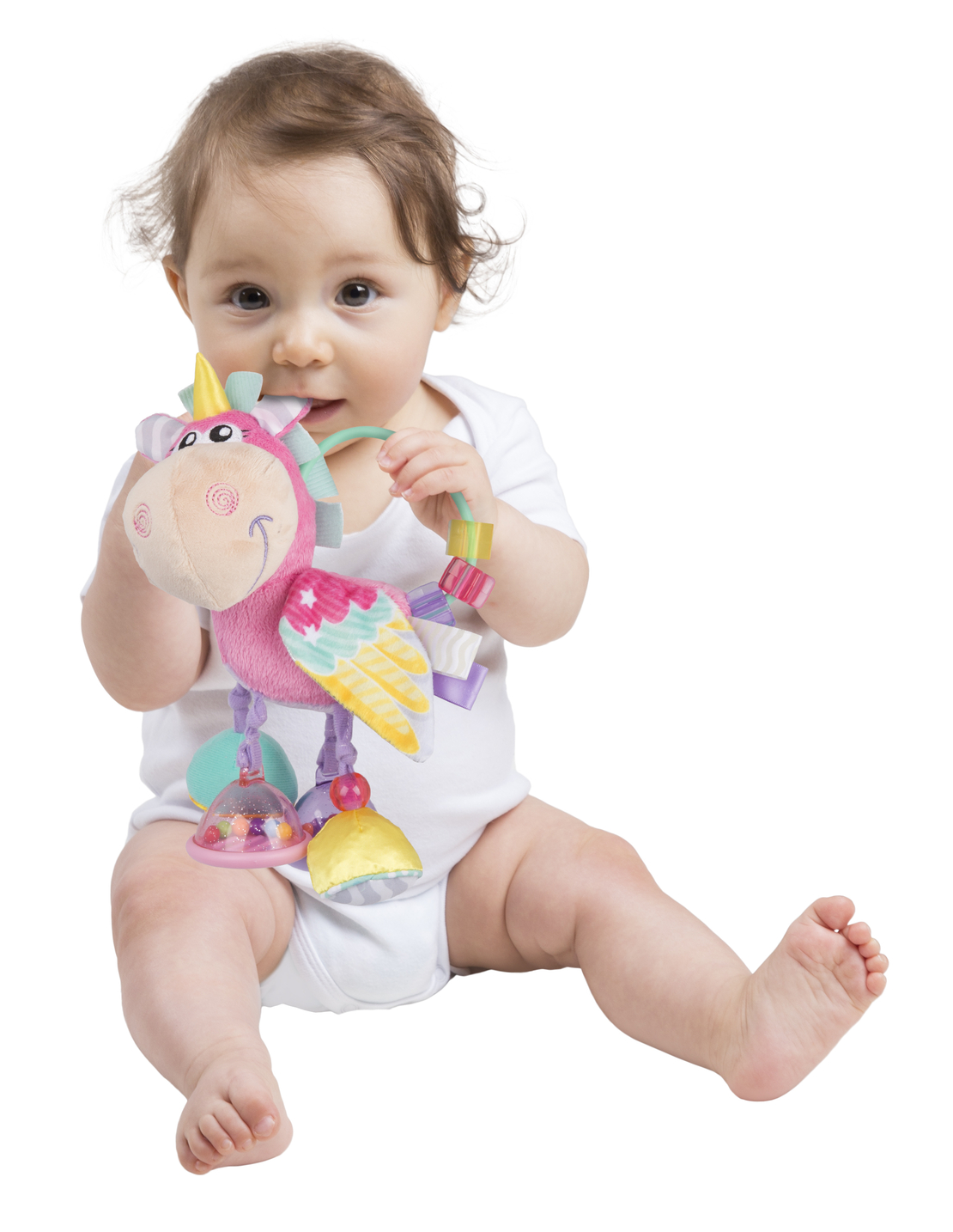 PLAYGRO ДРЪНКАЛКА КОНЧЕ ХОП ТРОП ЦВЯТ РОЗОВО 3М+