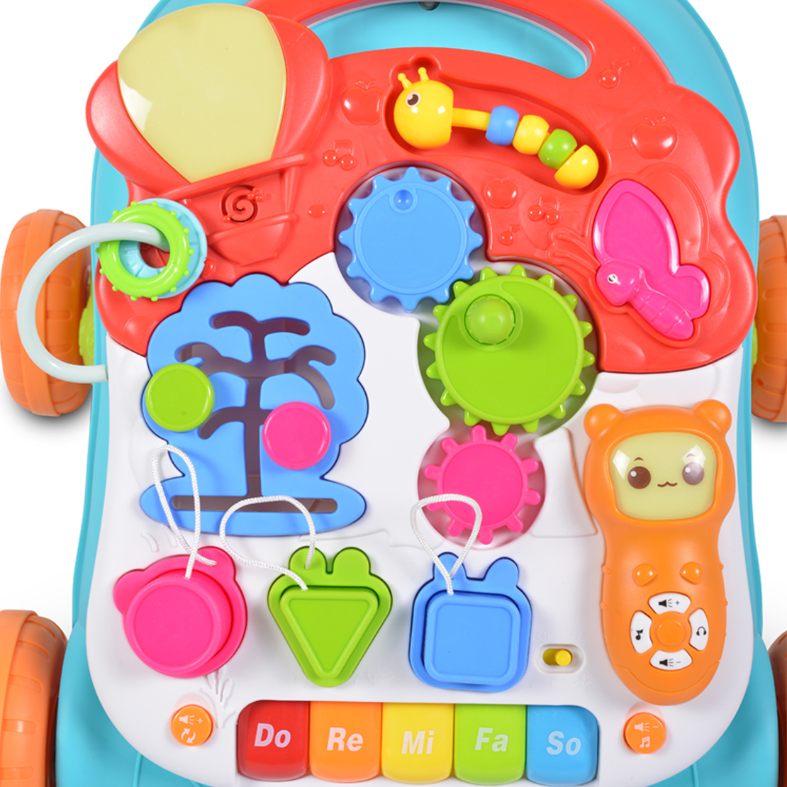 Moni Играчка за Прохождане Walker 2 в 1  Оранжева