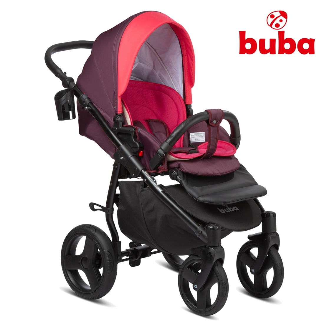  Бебешка количка 3в1 Buba Bella 706, Burgundy 