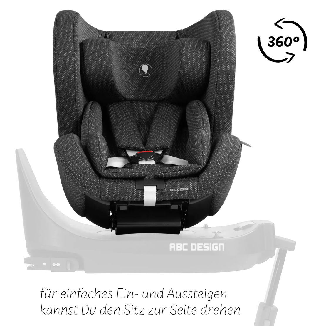 ABC Design Reboard Car Seat Lily i-Size 0 - 4 years Кош за Новородено Bubble