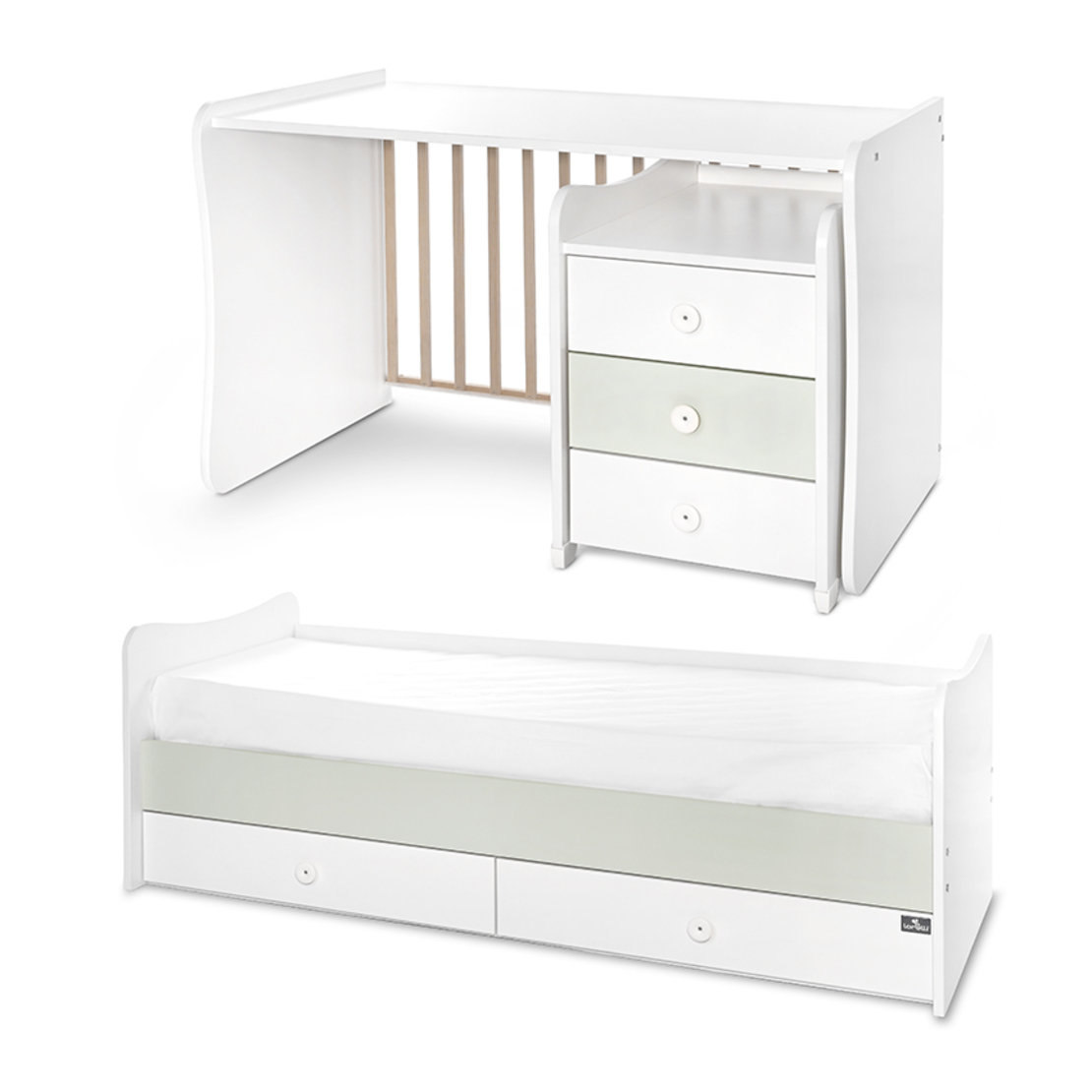 LORELLI ЛЕГЛО MAXI PLUS NEW 70/160 БЯЛО MILKY GREEN 3 Кашона