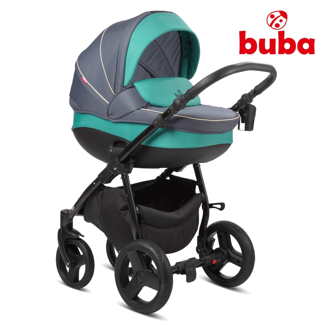  Бебешка количка 3в1 Buba Bella 755, Pewter-Green 