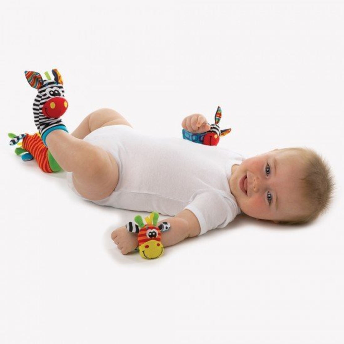 PLAYGRO ГРИВНИ ДРЪНКАЛКИ И ЧОРАПКИ ДЖУНГЛА 0М+