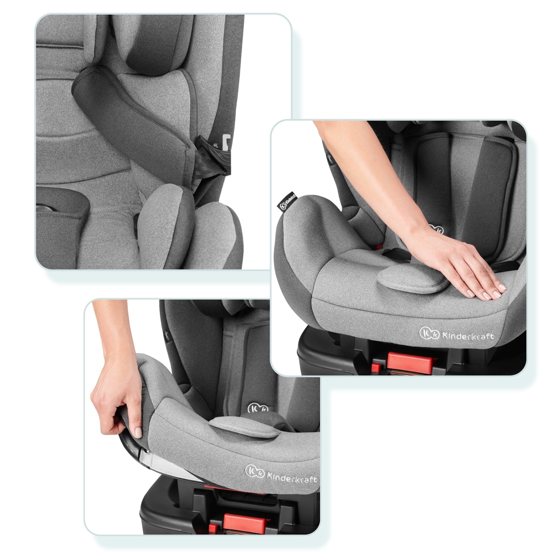  Столче за кола KinderKraft Vado, IsoFix, 0 - 25 kg, Червено 