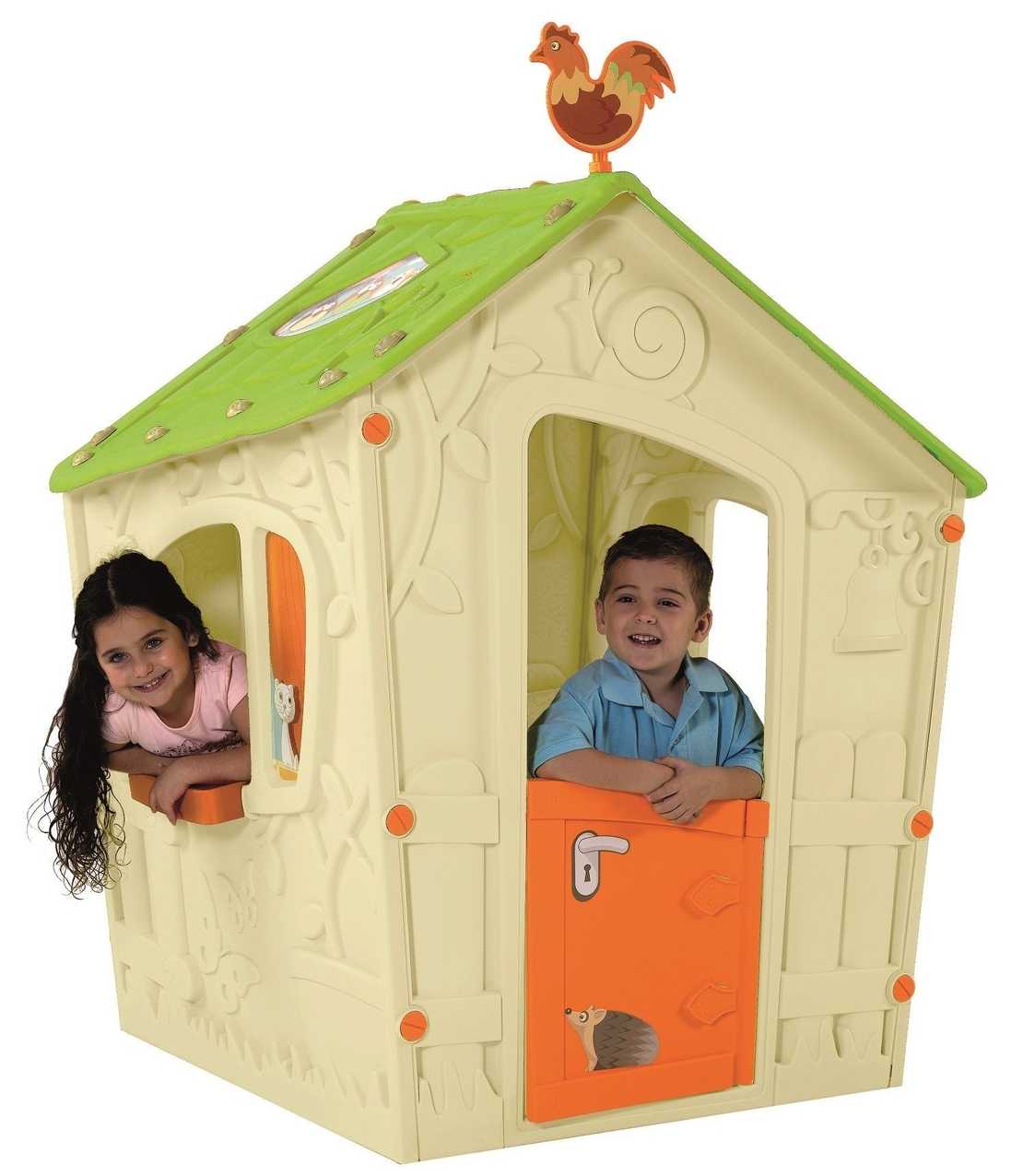Пластмасова къща за игра Keter Magic Playhouse, Бежова/Зелена