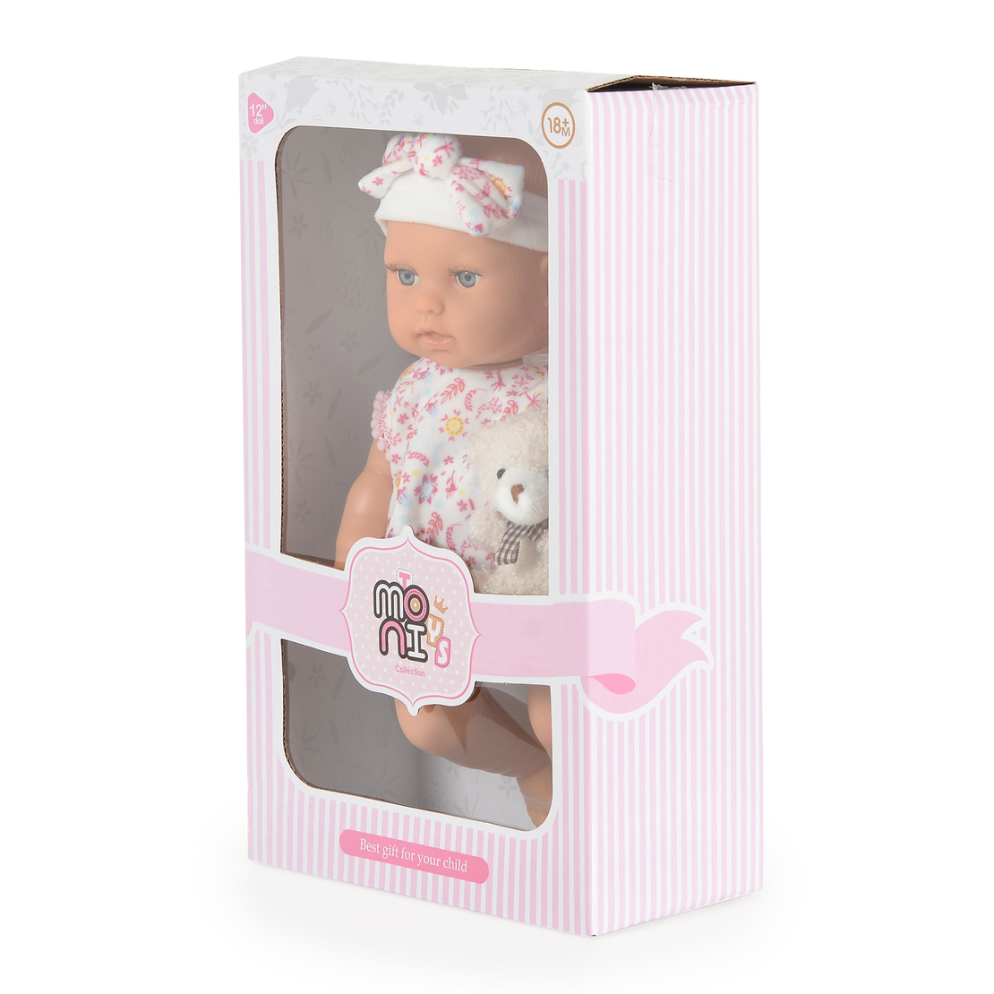 Moni Кукла 30см Bear and Baby Pink 111799