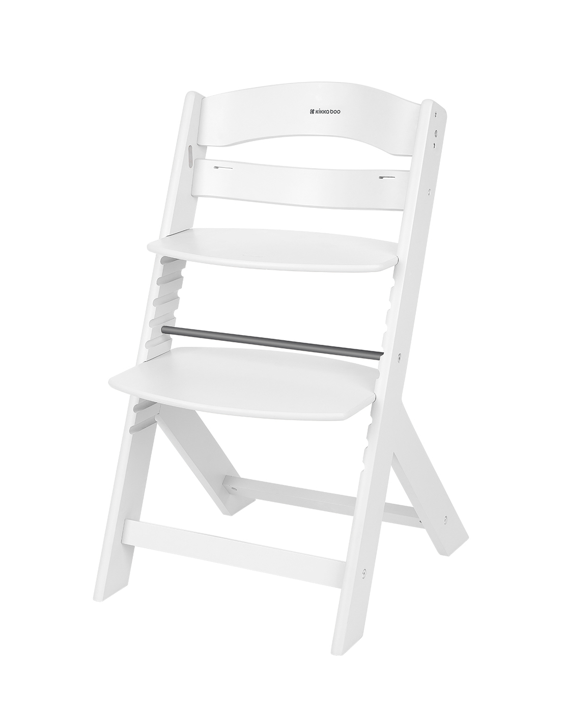 KikkaBoo Дървен Стол за Храненe Nordy White