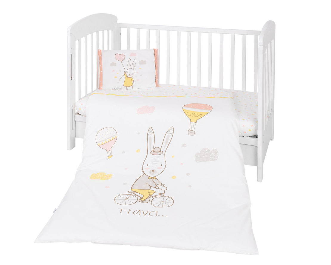 Бебешки спален комплект 3 части Rabbits in Love