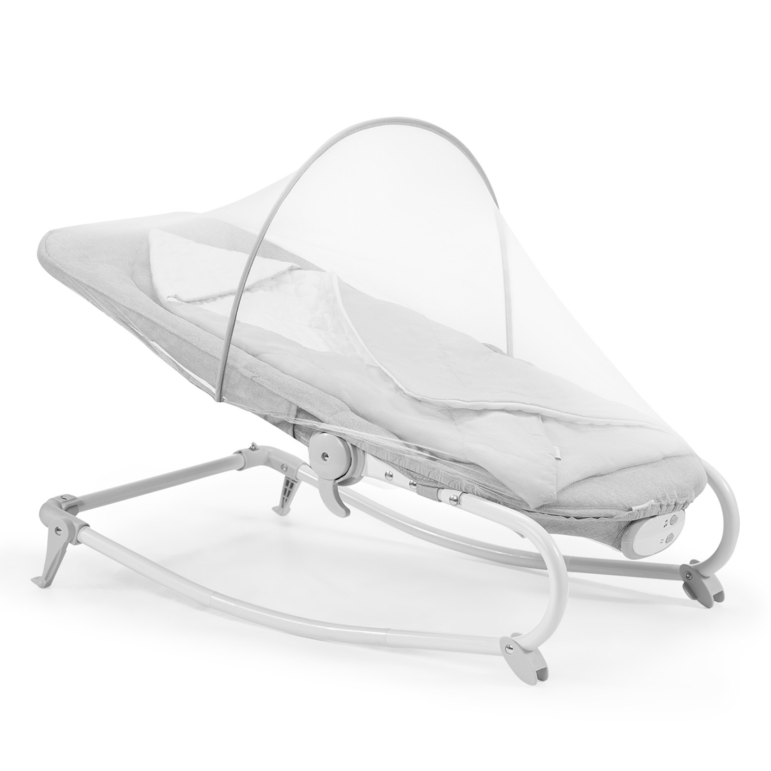 Шезлонг с вибрация и мелодии KinderKraft Felio, Сив