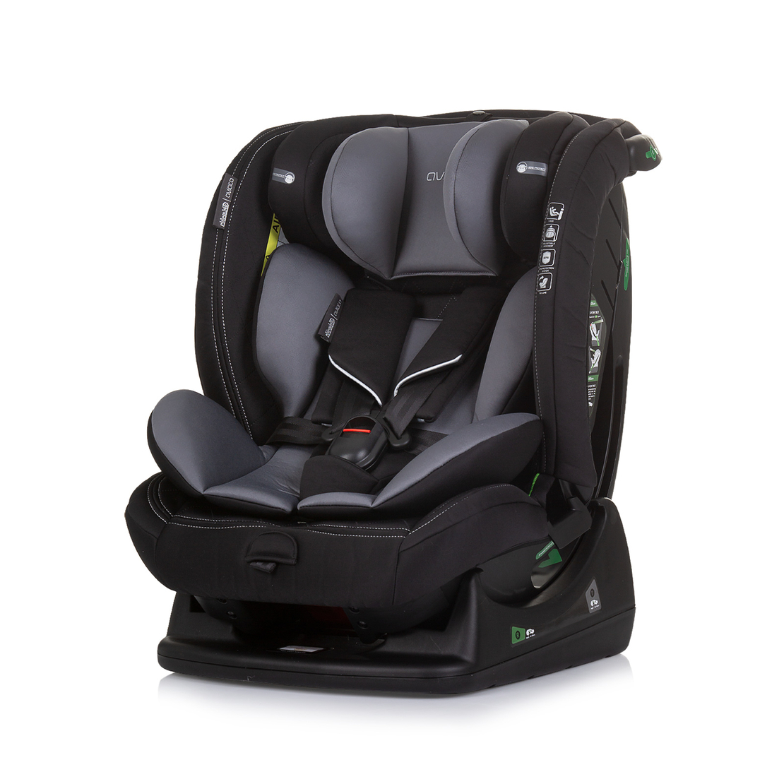 Chipolino Столче за кола 40-150 cm I-SIZE АВИАТО Гранит