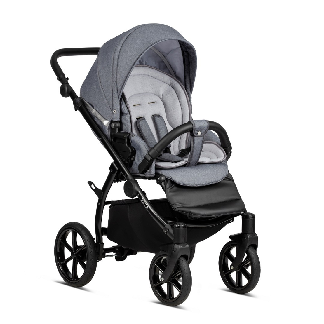 Бебешка количка Buba Zaza 3в1, 021 Dark Grey