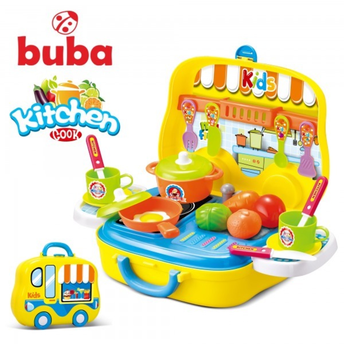  Малка детска кухня Buba Kitchen Cook, 008-919, Жълта 