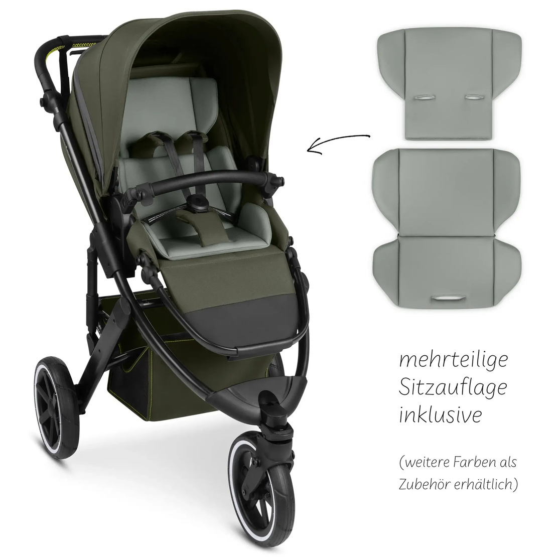 ABC Design Running Stroller Salsa 5 Run Avocado Комбинирана Спортна Детска Количка