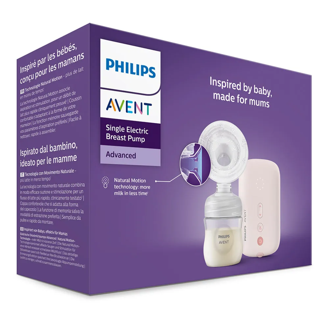 Philips Avent Natural Motion Единична Електрическа Помпа с  5 броя Торбички за Кърма