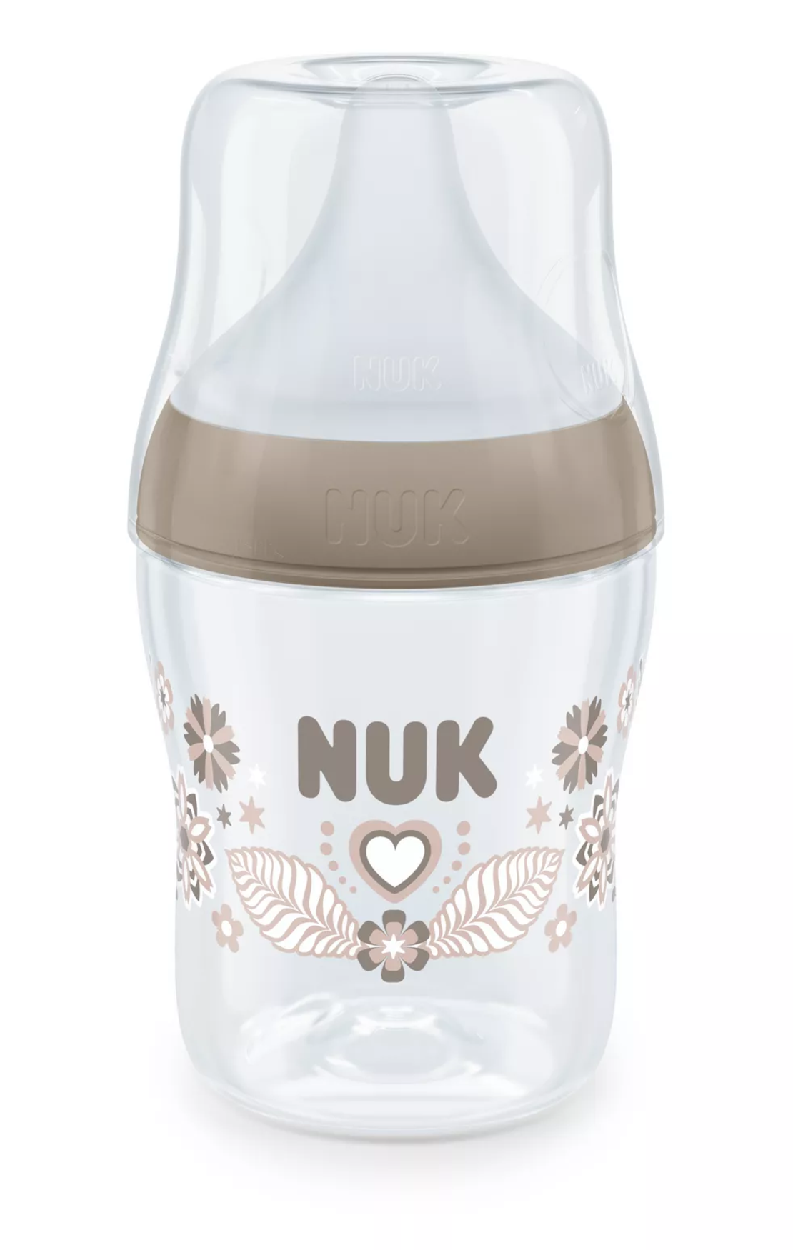 NUK Perfect Match Шише РР 150мл със Силиконов Биберон за Хранене S 0+месеца и Сърце