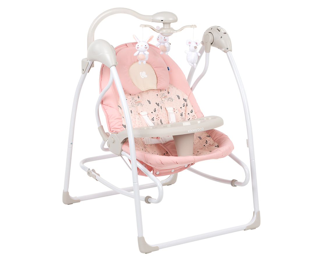 KikkaBoo Електрическа люлка & Шезлонг Mia Stella Pink