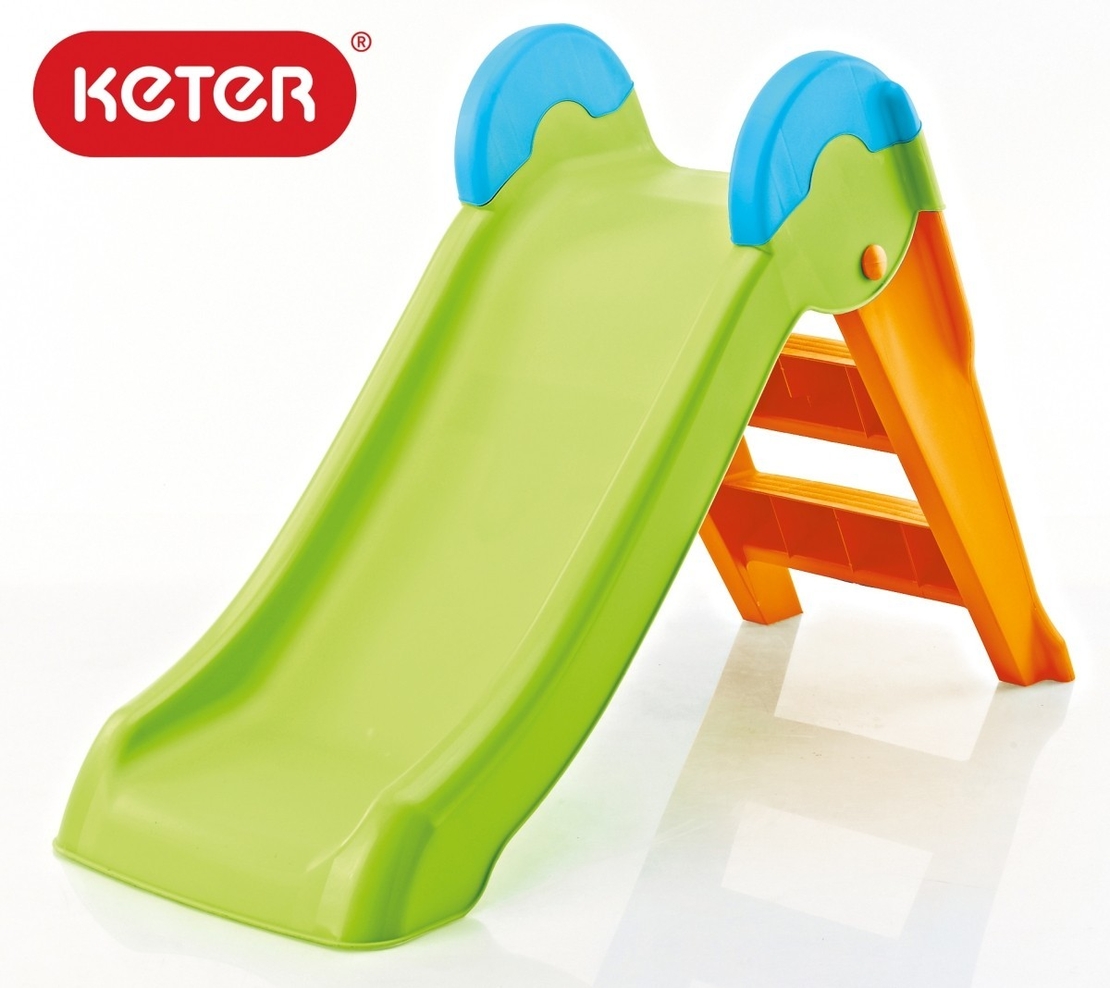 Детска пързалка Keter Boogie Slide, Зелена/Оранжева